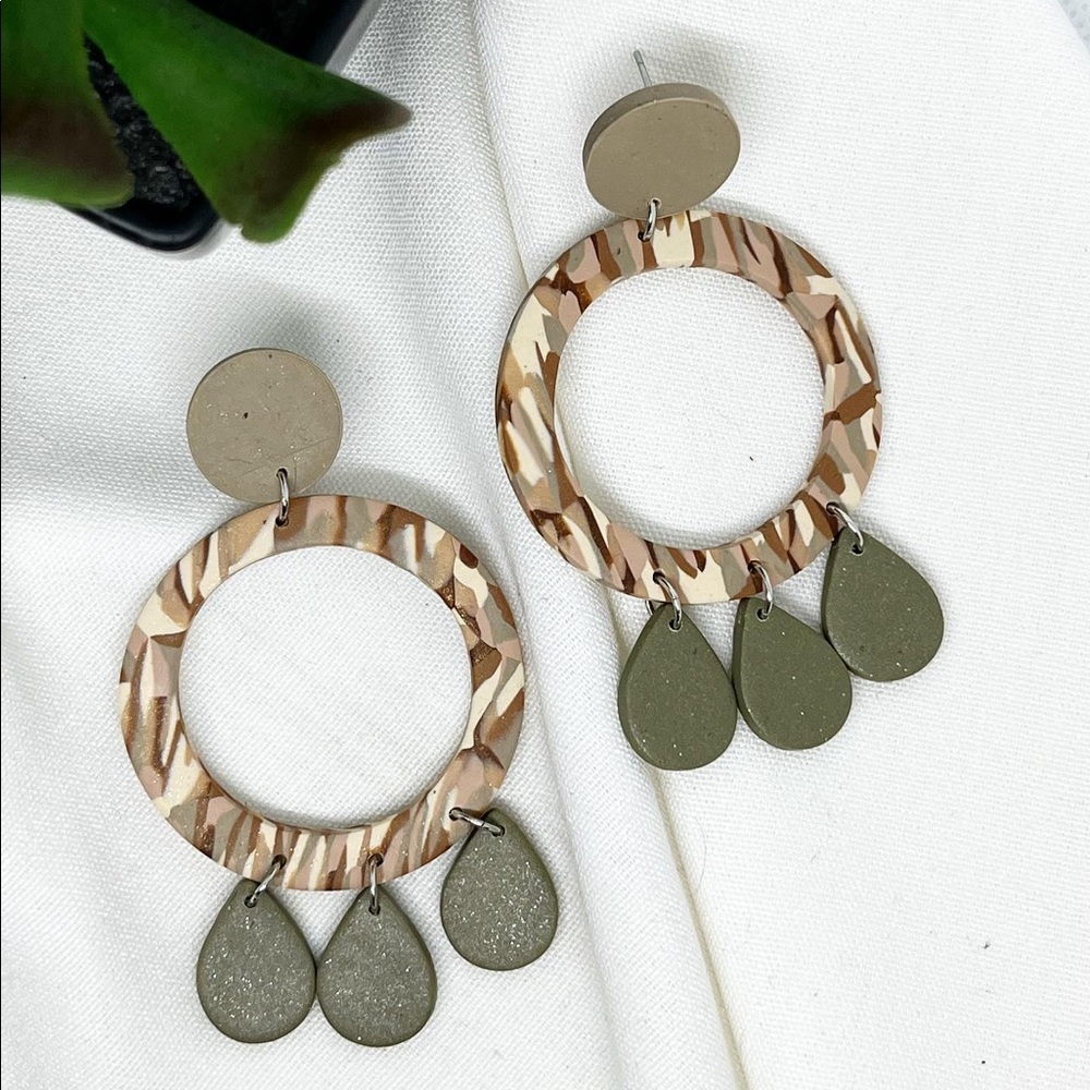 Handmade polymer Clay Earrings